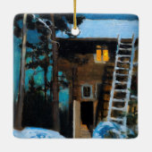 Akseli Gallen-Kallela - Kalela op een winter Keramisch Ornament (Achterkant)