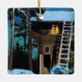 Akseli Gallen-Kallela - Kalela op een winter Keramisch Ornament (Voorkant)