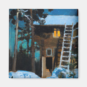 Akseli Gallen-Kallela - Kalela op een winter Magneet