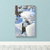 Akseli Gallen-Kallela - Lair of the Lynx Canvas Afdruk (Insitu (Houten vloer))