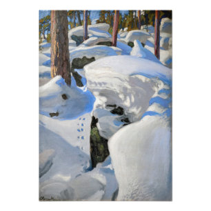 Akseli Gallen-Kallela - Lair of the Lynx Foto Afdruk