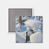 Akseli Gallen-Kallela - Lair of the Lynx Magneet (Voorkant / Achterkant)