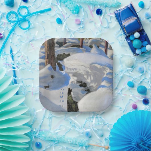 Akseli Gallen-Kallela - Lair of the Lynx Papieren Bordje (Feest)