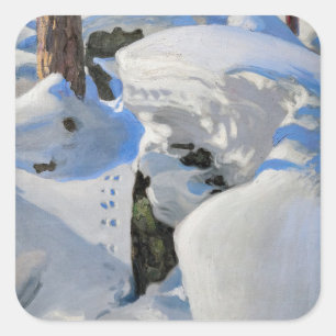 Akseli Gallen-Kallela - Lair of the Lynx Vierkante Sticker