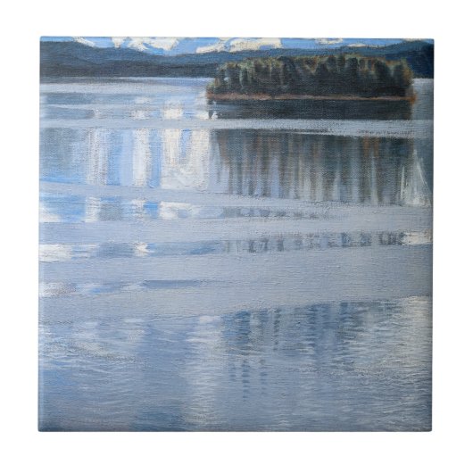 Akseli Gallen-Kallela - Lake Keitele Tegeltje (Voorkant)