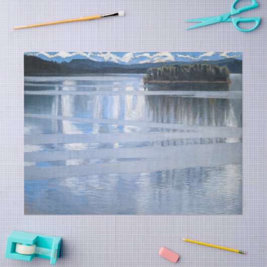 Akseli Gallen-Kallela - Lake Keitele Tissuepapier (Craft)