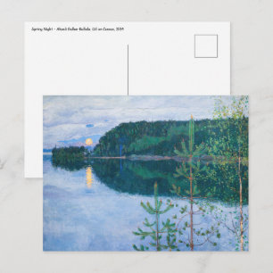 Akseli Gallen-Kallela - Lente Nacht Briefkaart