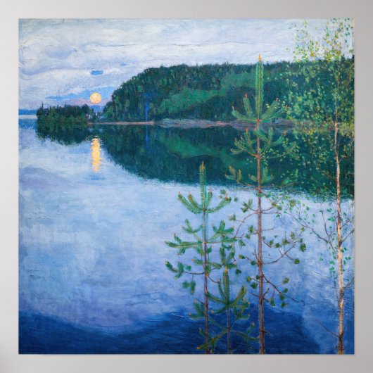 Akseli Gallen-Kallela - Lente Nacht Poster (Voorkant)