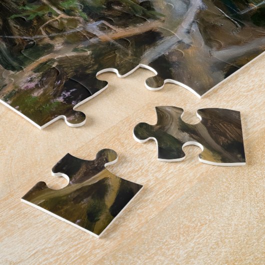 Akseli Gallen-Kallela - Meer in de natuur Legpuzzel (Zijkant)