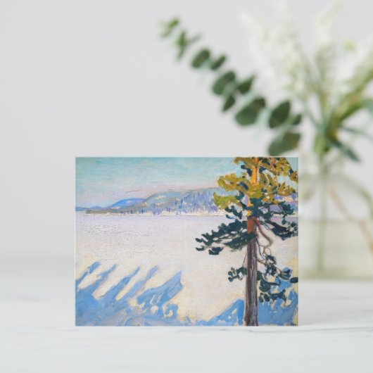 Akseli Gallen-Kallela - Meer Ruovesi in de winter Briefkaart (Staand voorkant)