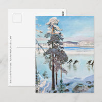 Akseli Gallen-Kallela - Schaatsers bij de kust van