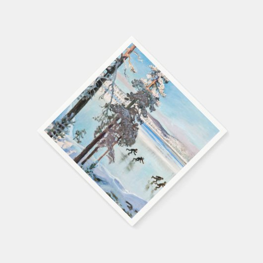 Akseli Gallen-Kallela - Schaatsers bij de kust van Servet (Hoek)