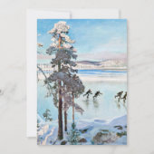 Akseli Gallen-Kallela - Skaters nabij Kalela Shore Bedankkaart (Voorkant)