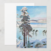 Akseli Gallen-Kallela - Skaters nabij Kalela Shore Bedankkaart (Voorkant / Achterkant)