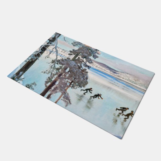 Akseli Gallen-Kallela - Skaters nabij Kalela Shore Deurmat (Schuin)