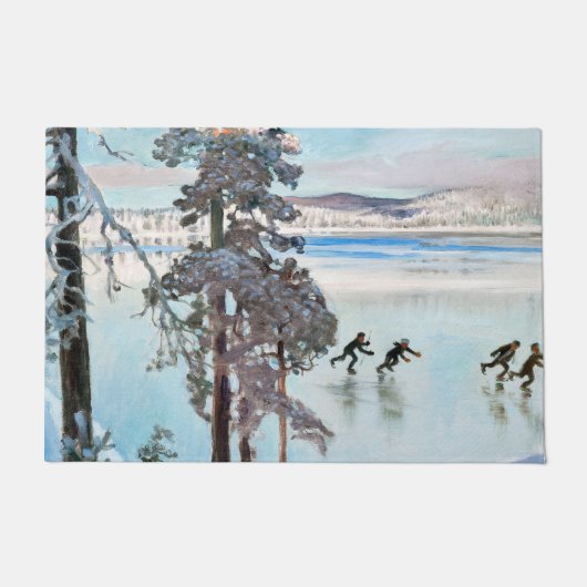 Akseli Gallen-Kallela - Skaters nabij Kalela Shore Deurmat (Voorkant)