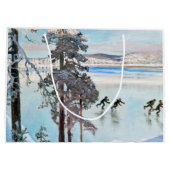 Akseli Gallen-Kallela - Skaters nabij Kalela Shore Groot Cadeauzakje (Achterkant)