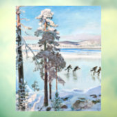 Akseli Gallen-Kallela - Skaters nabij Kalela Shore Raamsticker (Vel 3)