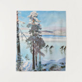 Akseli Gallen-Kallela - Skaters nabij Kalela Shore Wandkleed (Voorkant)