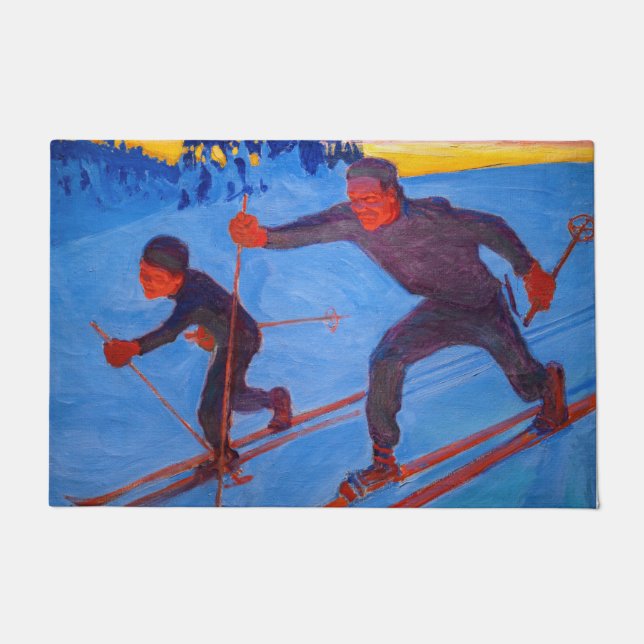 Akseli Gallen-Kallela - Skiers Deurmat (Voorkant)