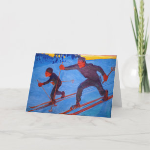 Akseli Gallen-Kallela - Skiers Kaart