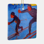 Akseli Gallen-Kallela - Skiers Keramisch Ornament (Rechts)