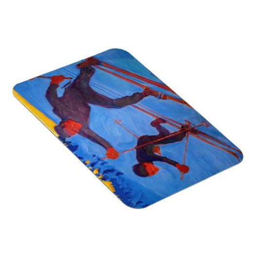 Akseli Gallen-Kallela - Skiers Magneet (Rechterzijde)