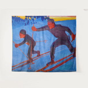 Akseli Gallen-Kallela - Skiers Wandkleed