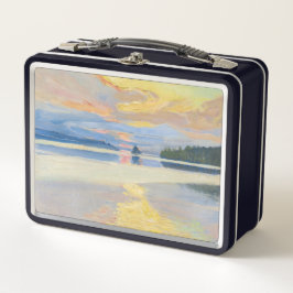 Akseli Gallen-Kallela - Sunset over het Ruovesi-me