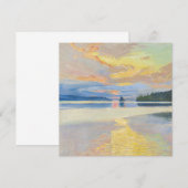 Akseli Gallen-Kallela - Sunset over het Ruovesi-me Bedankkaart (Voorkant / Achterkant)