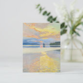 Akseli Gallen-Kallela - Sunset over het Ruovesi-me Briefkaart (Staand voorkant)
