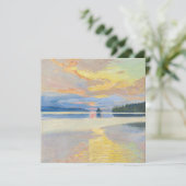 Akseli Gallen-Kallela - Sunset over het Ruovesi-me Kaart (Staand voorkant)