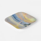 Akseli Gallen-Kallela - Sunset over het Ruovesi-me Papieren Bordje (Gebogen)