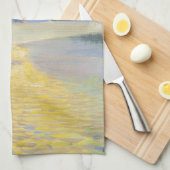 Akseli Gallen-Kallela - Sunset over het Ruovesi-me Theedoek (Quarter Fold)