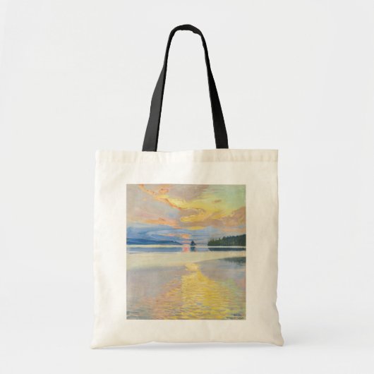 Akseli Gallen-Kallela - Sunset over het Ruovesi-me Tote Bag (Voorkant)
