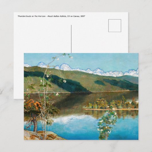 Akseli Gallen-Kallela - Thunderclouds on Horizon Briefkaart (Voorkant / Achterkant)