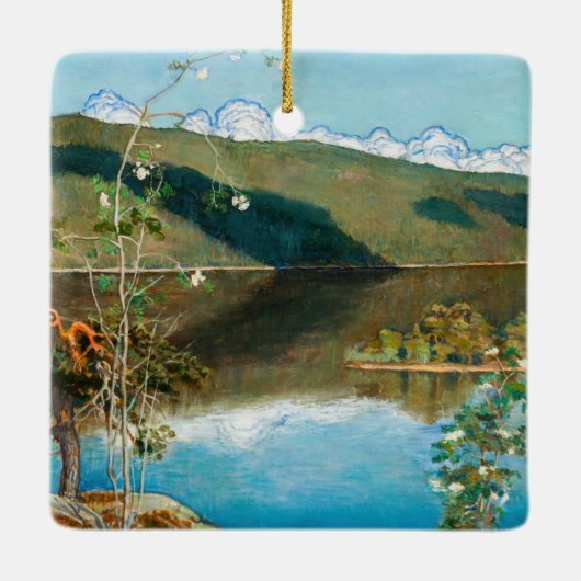 Akseli Gallen-Kallela - Thunderclouds on Horizon Keramisch Ornament (Achterkant)