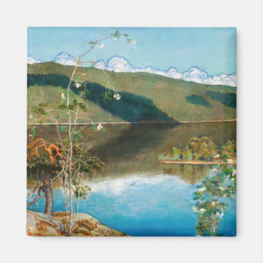 Akseli Gallen-Kallela - Thunderclouds on Horizon Magneet (Voorkant)