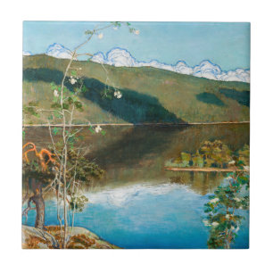 Akseli Gallen-Kallela - Thunderclouds on Horizon Tegeltje