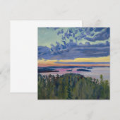 Akseli Gallen-Kallela - Uitzicht over een meer bij Bedankkaart (Voorkant / Achterkant)