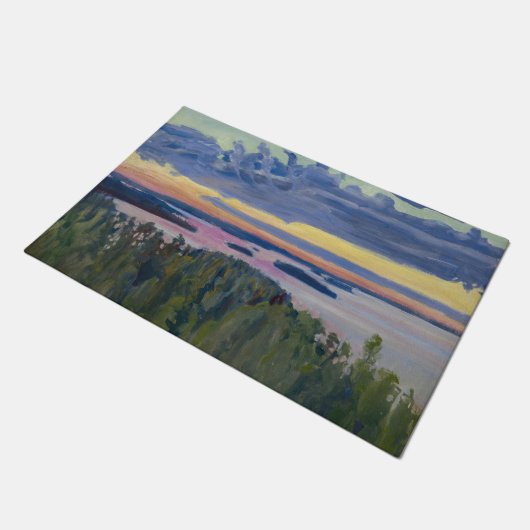 Akseli Gallen-Kallela - Uitzicht over een meer bij Deurmat (Schuin)