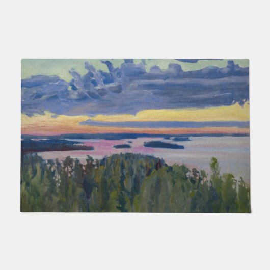 Akseli Gallen-Kallela - Uitzicht over een meer bij Deurmat (Voorkant)