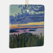 Akseli Gallen-Kallela - Uitzicht over een meer bij Keramisch Ornament (Rechts)