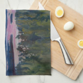 Akseli Gallen-Kallela - Uitzicht over een meer bij Theedoek (Quarter Fold)