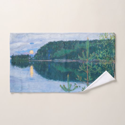 Akseli Gallen-Kallela - Voorjaarsnacht Bad Handdoek (Handdoek)
