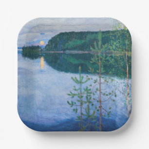 Akseli Gallen-Kallela - Voorjaarsnacht Papieren Bordje