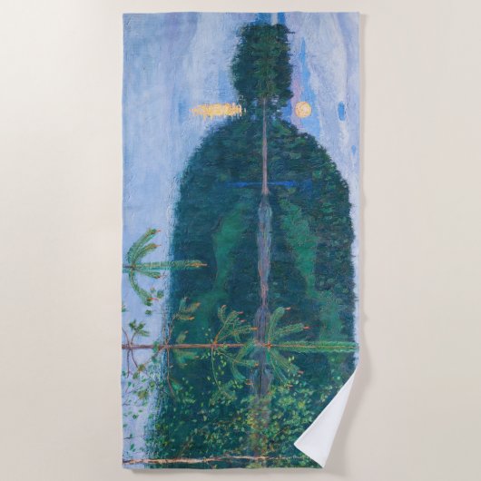 Akseli Gallen-Kallela - Voorjaarsnacht Strandlaken (Voorkant)