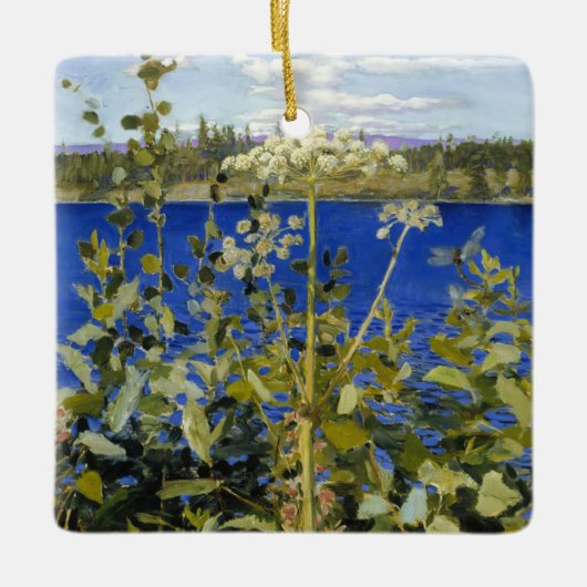 Akseli Gallen-Kallela - Wild Angelica Keramisch Ornament (Voorkant)