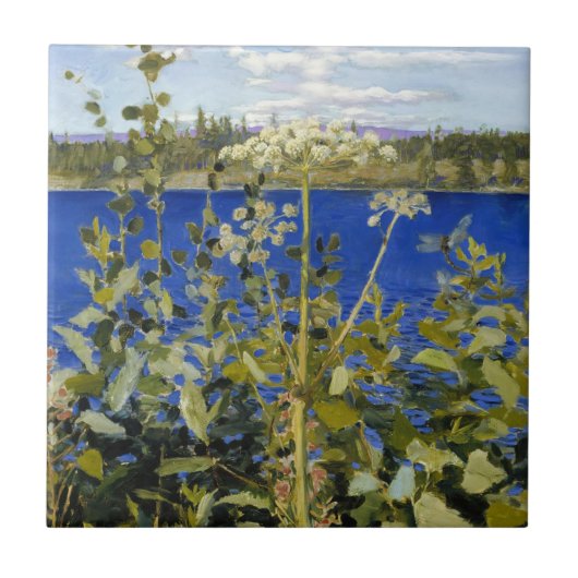 Akseli Gallen-Kallela - Wild Angelica Tegeltje (Voorkant)