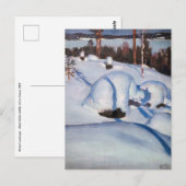 Akseli Gallen-Kallela - Winterlandschap #1 Briefkaart (Voorkant / Achterkant)